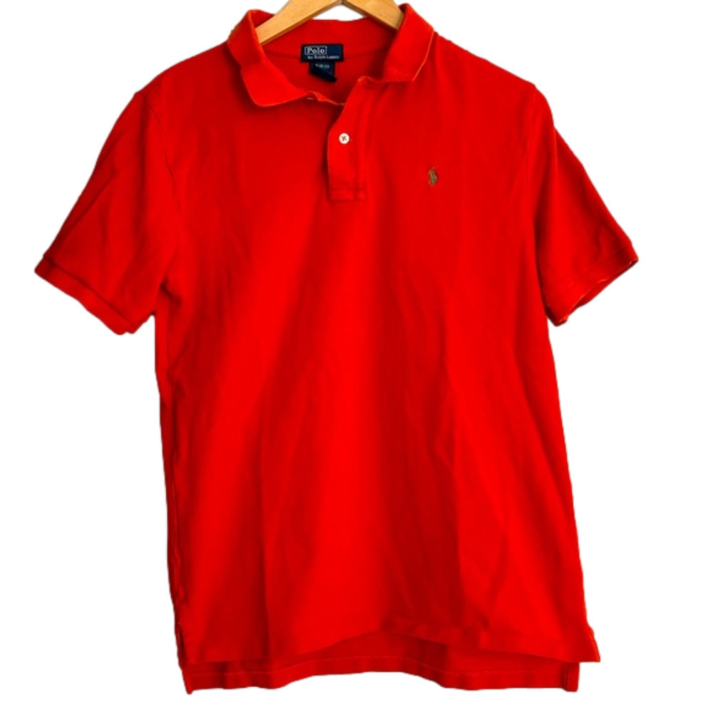 Polo Ralph Lauren Youth XL (18/20) Handsome Orange Short Sleeved Golf Shirt